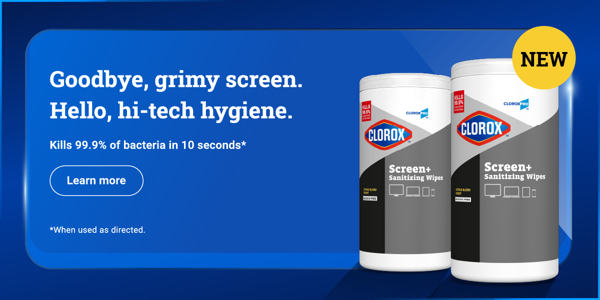 NEW Clorox Screen+ Sanitizing Wipes