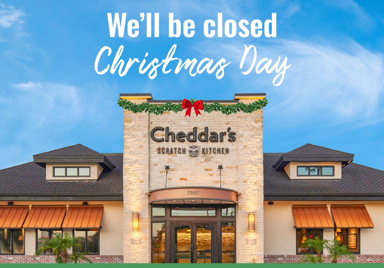 We’ll be closed Christmas Day