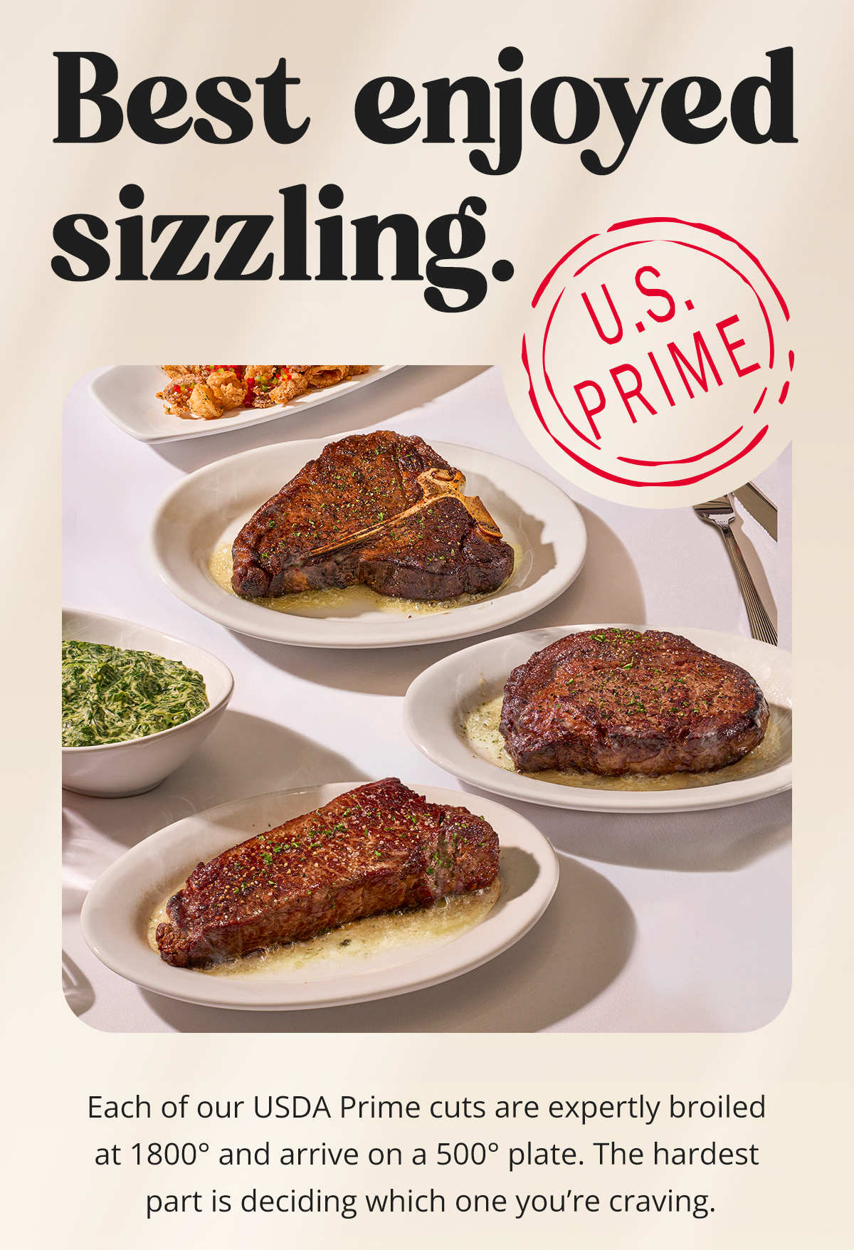 Best enjoyed sizzling.