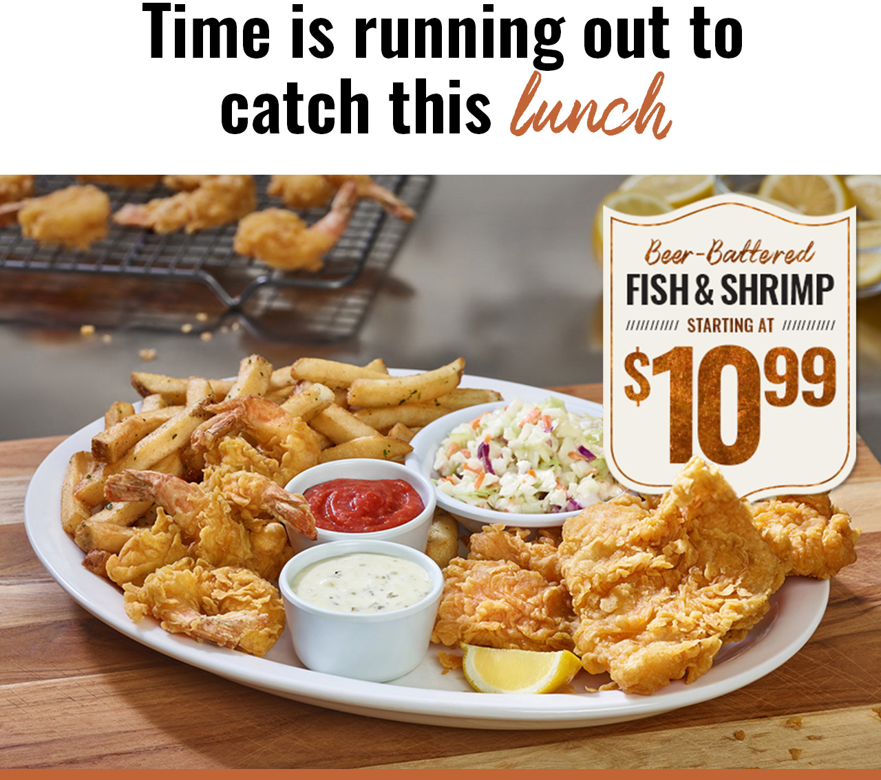 Time is running out to catch this lunch