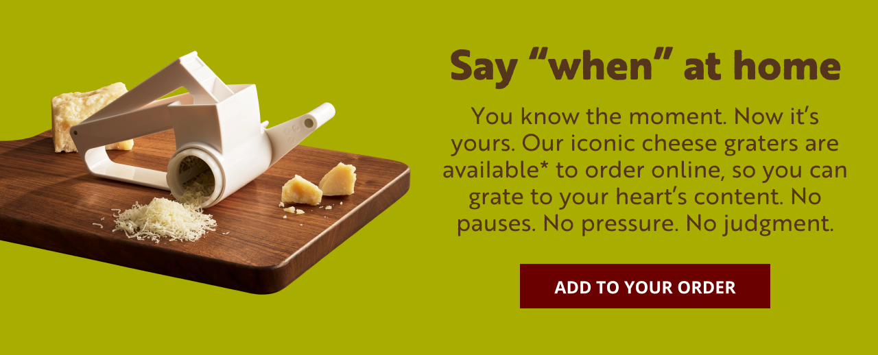 Order Olive Garden cheese graters online.