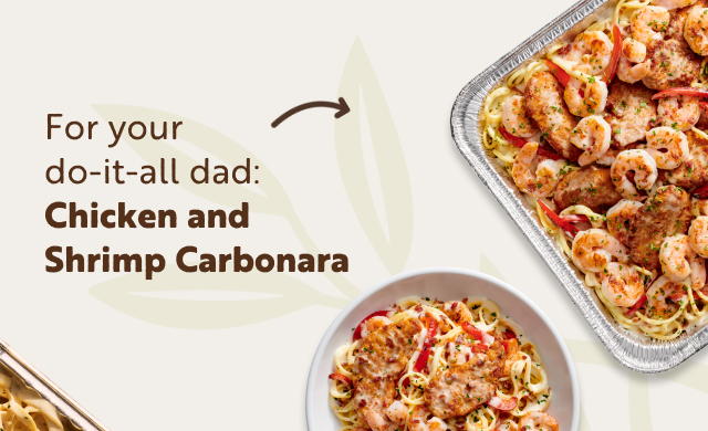 For Dad: Chicken and Shrimp Carbonara