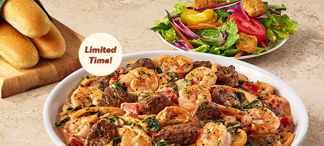 Limited Time! Calabrian Steak & Shrimp Bucatini