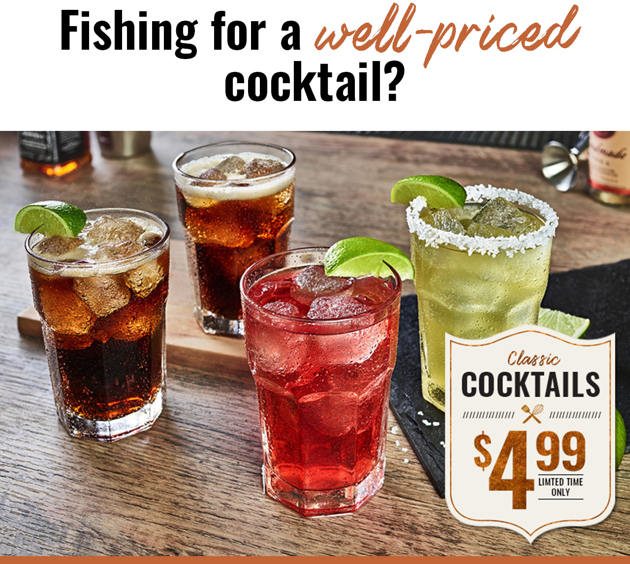 Fishing for a well-priced cocktail?