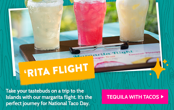 Tequila with tacos, 'Rita Flight!