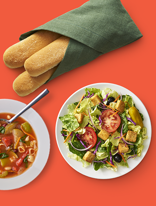 The OG of Never-Ending – unlimited breadsticks, soup, or salad with the Never-Ending First Course.