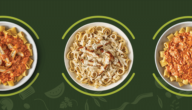 Never-Ending Pasta Bowl – enjoy unlimited pasta combinations starting at $13.99.