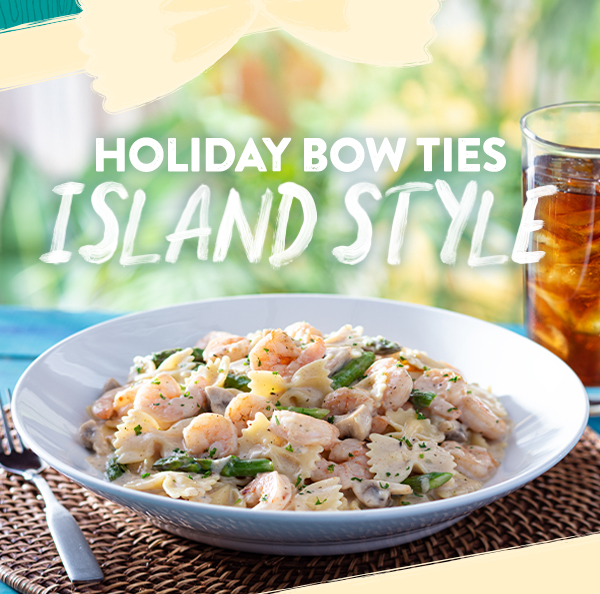 Holiday bow ties Island Style.