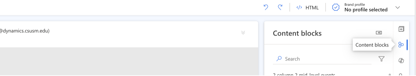 Search and select unsubscribe block