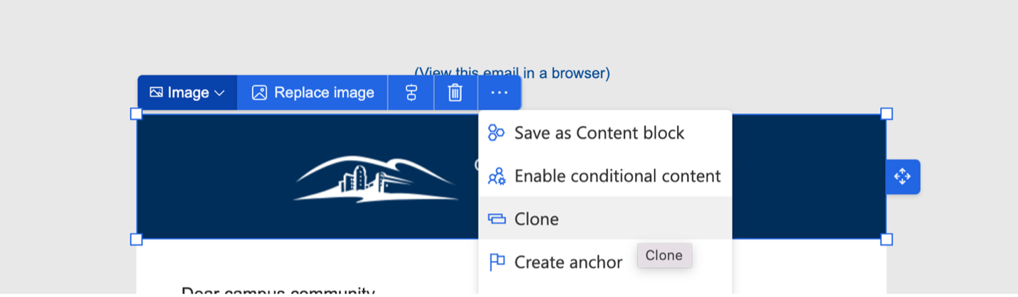 Clone and replace image in template