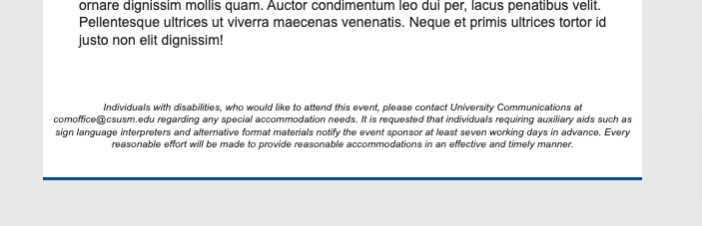 Step 2: Accessibility text added manually