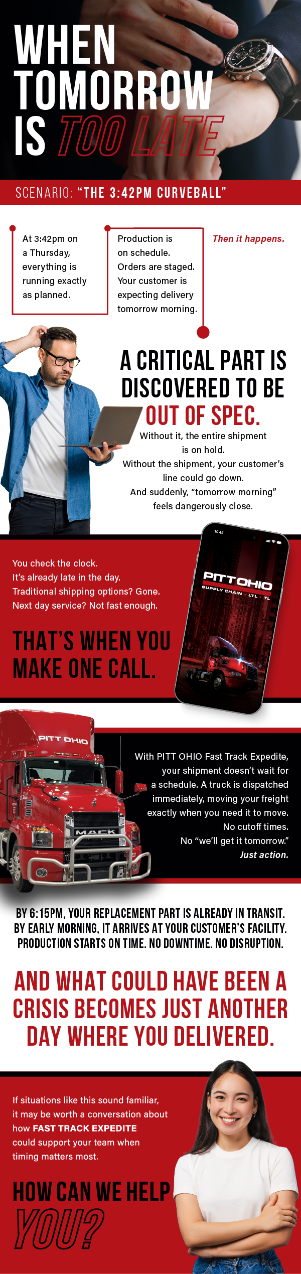 Fast Track is the answer when tomorrow is too late.