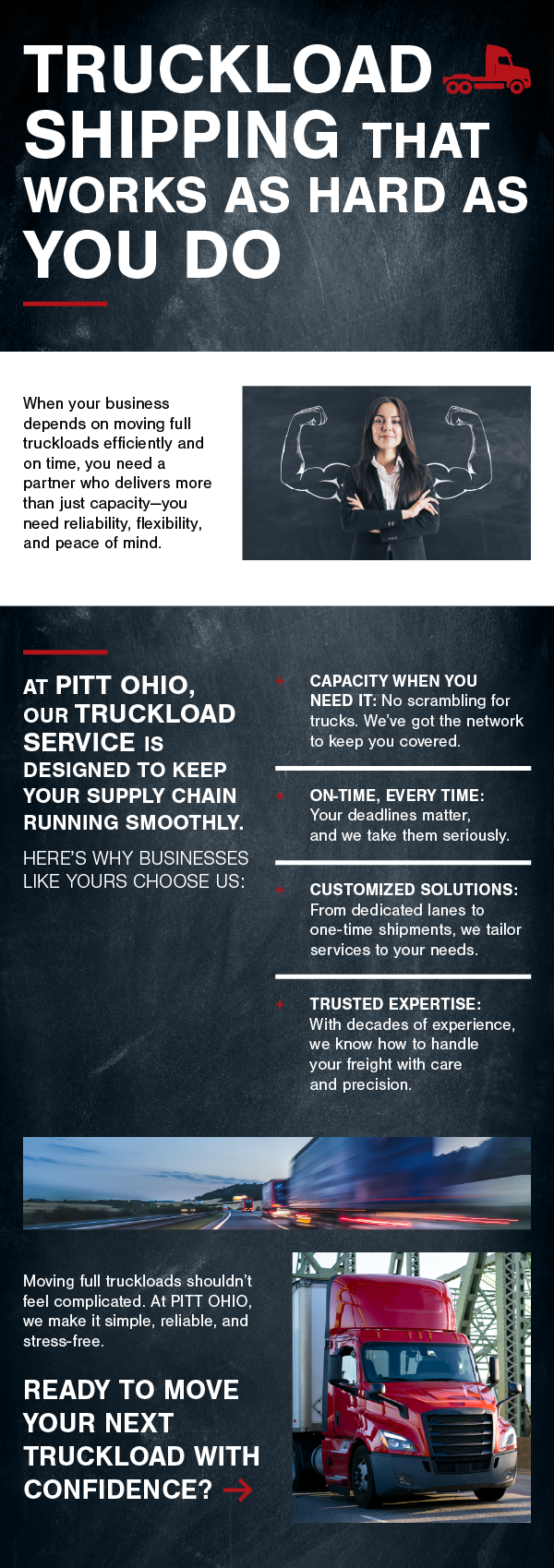 Truckload shipping that works as hard as you do.