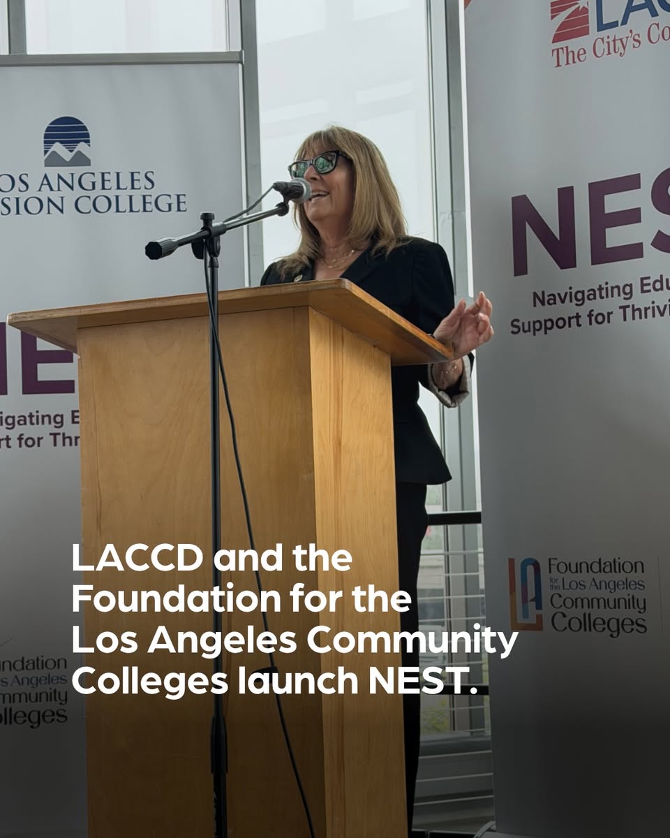 Social Media Post Image of "LACCD and the Foundation for the Los Angeles Community Colleges launch NEST".
