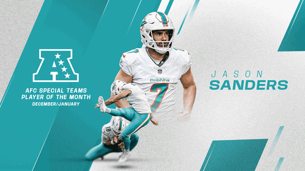 Jason Sanders - AFC Special Teams Player of the Month
