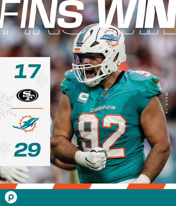 Fins Win! 29-17