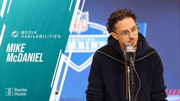 Watch Coach Mike meet with the media at the 2025 NFL Combine.