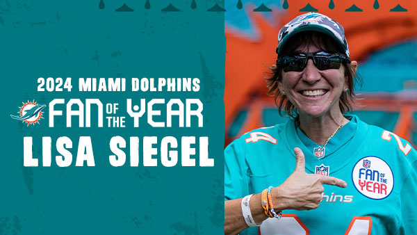 2024 Miami Dolphins Fan of The Year Lisa Siegel
