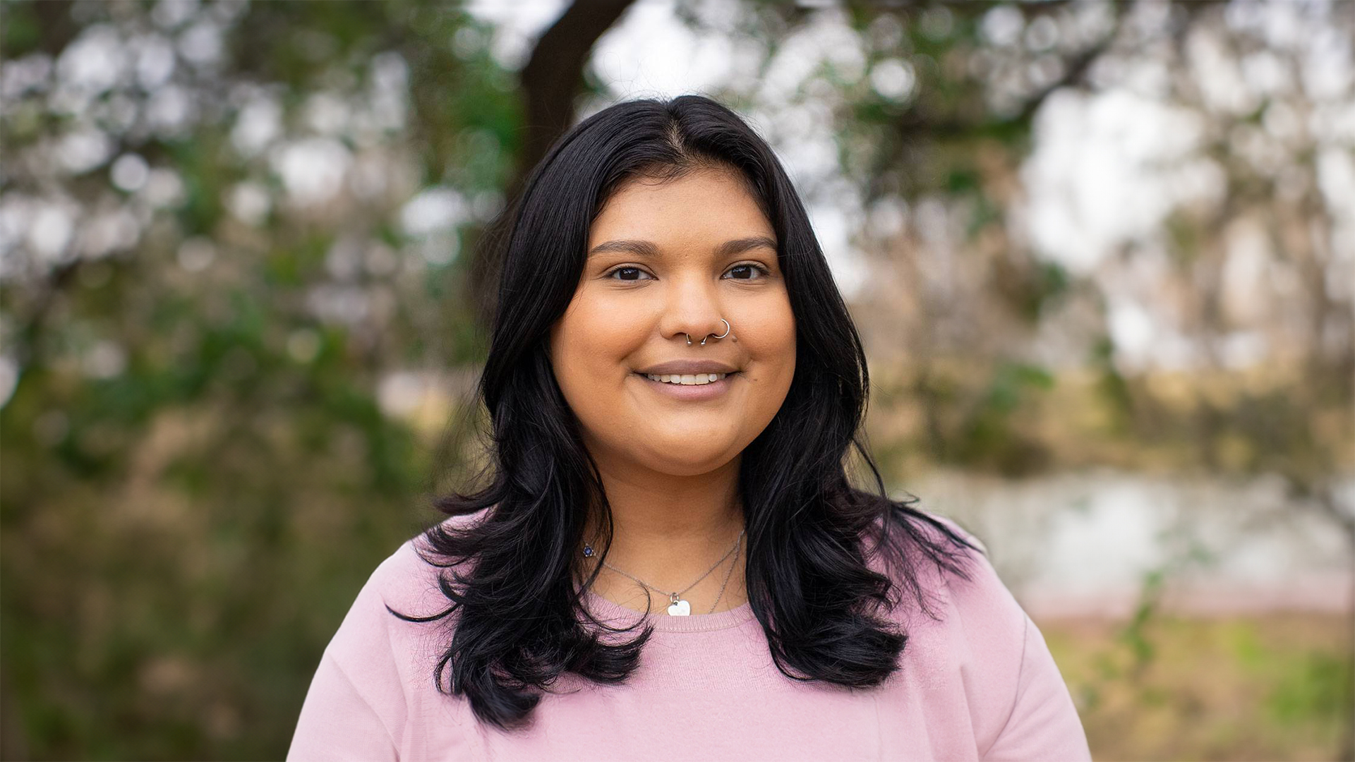 Mirna Elizondo, a doctoral student in computer science at TXST.