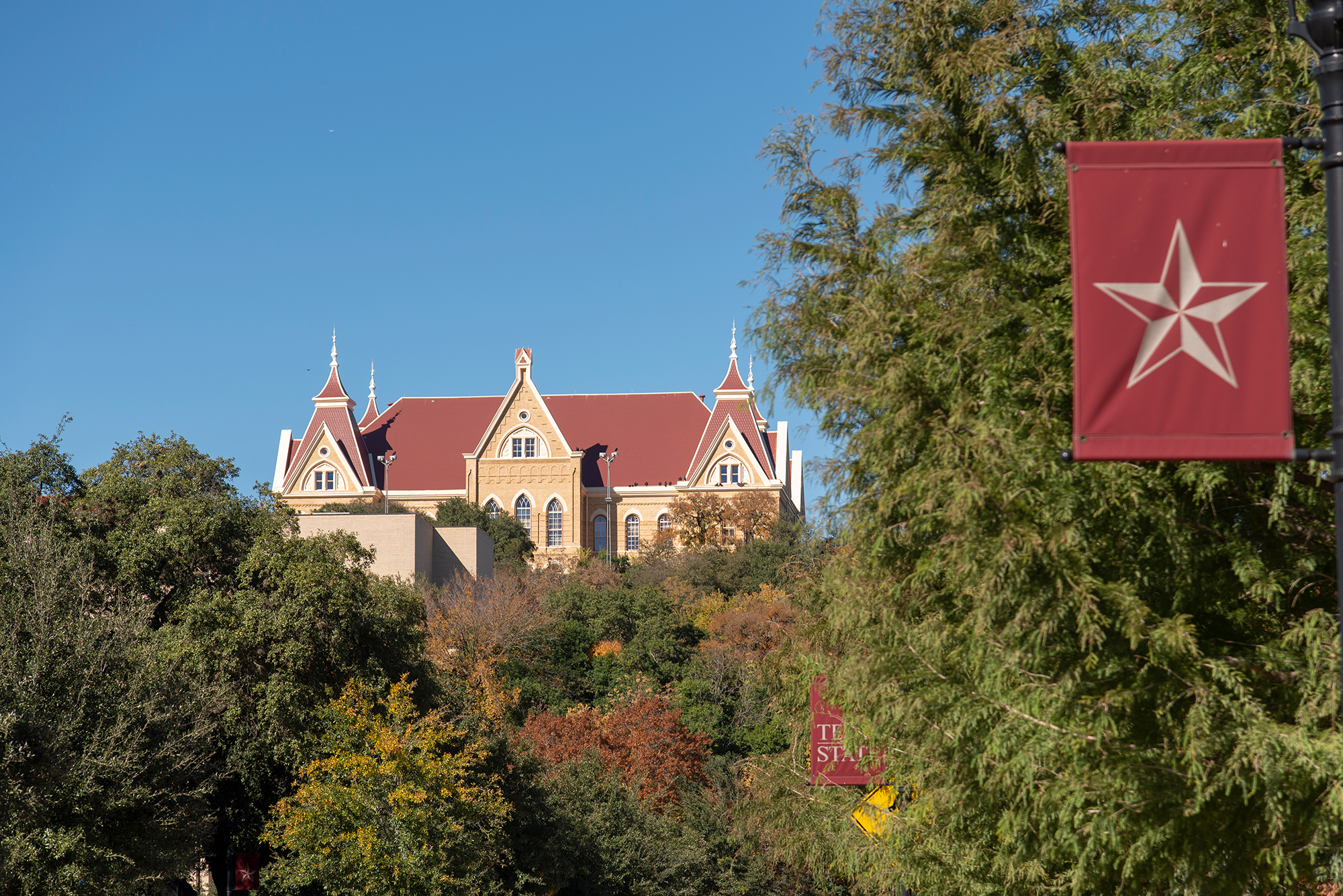 old main at texas state university