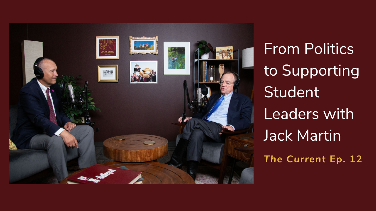 Episode 12 of The Current Podcast hosted by Kelly Damphousse with guest Jack Martin