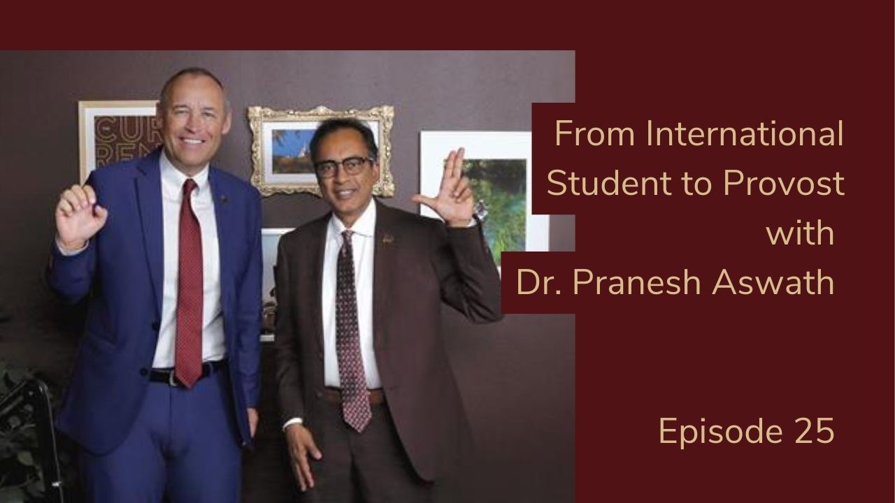 The Current Podcast hosted by Dr. Kelly Damphousse with guest Dr. Pranesh Aswath