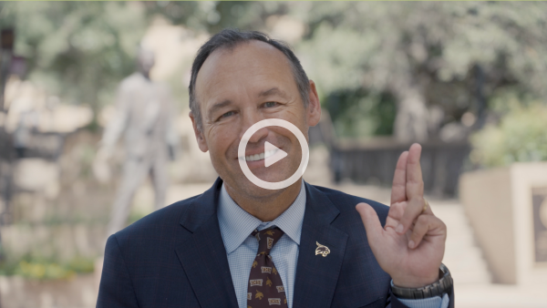 thumbnail of president damphousse video message