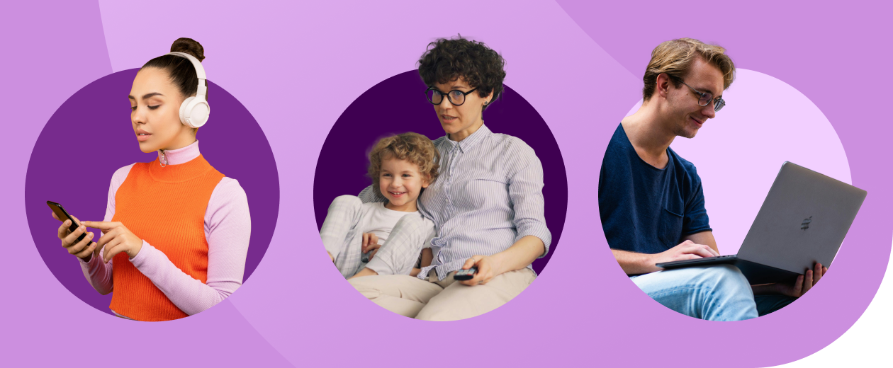 Collage of GBH listeners and viewers