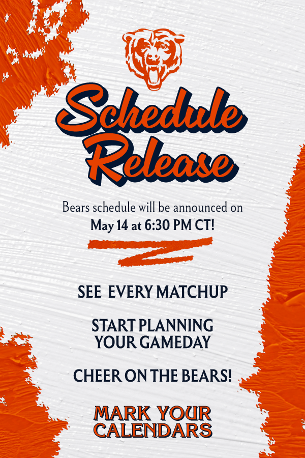 Bears Schedule Release