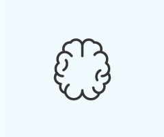 Icon representing brain and nervous system