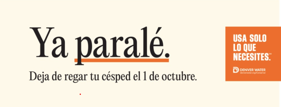Ya parale. Deja de regar tu cesped el 1 de octubre. Usa solo lo que necesites.