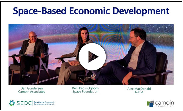Link to the Space-Based Economic Development session video on YouTube (the video has captions)
