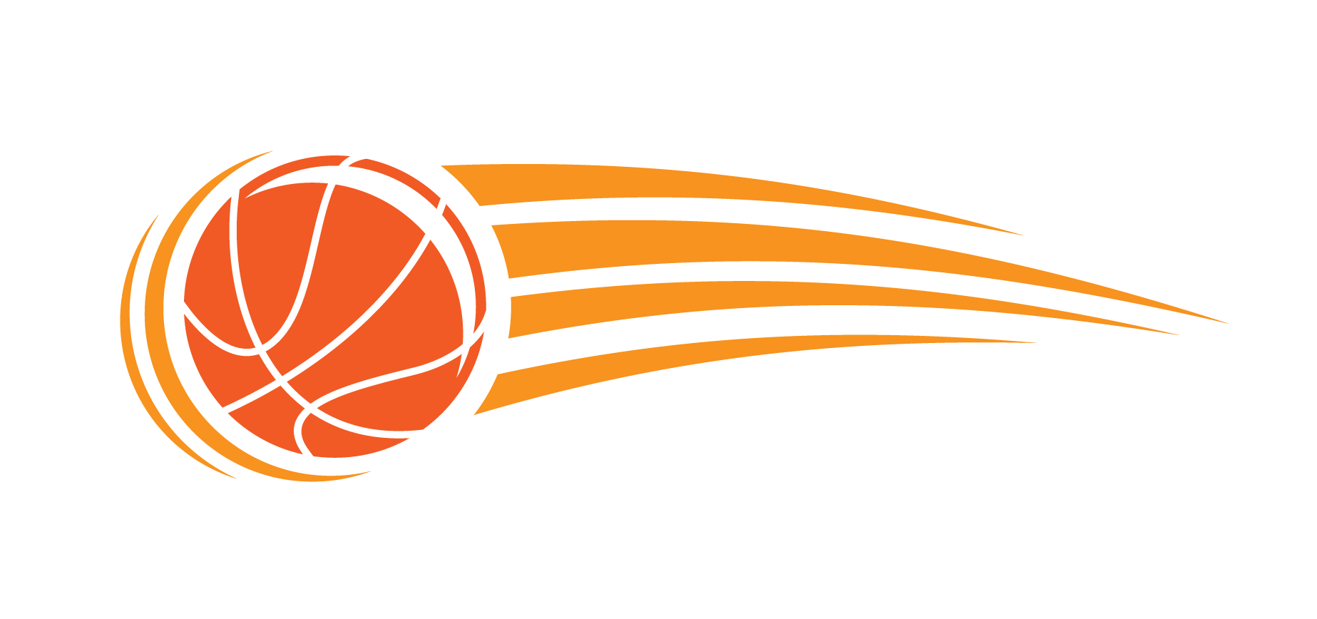 Illustration of a basketball in flight