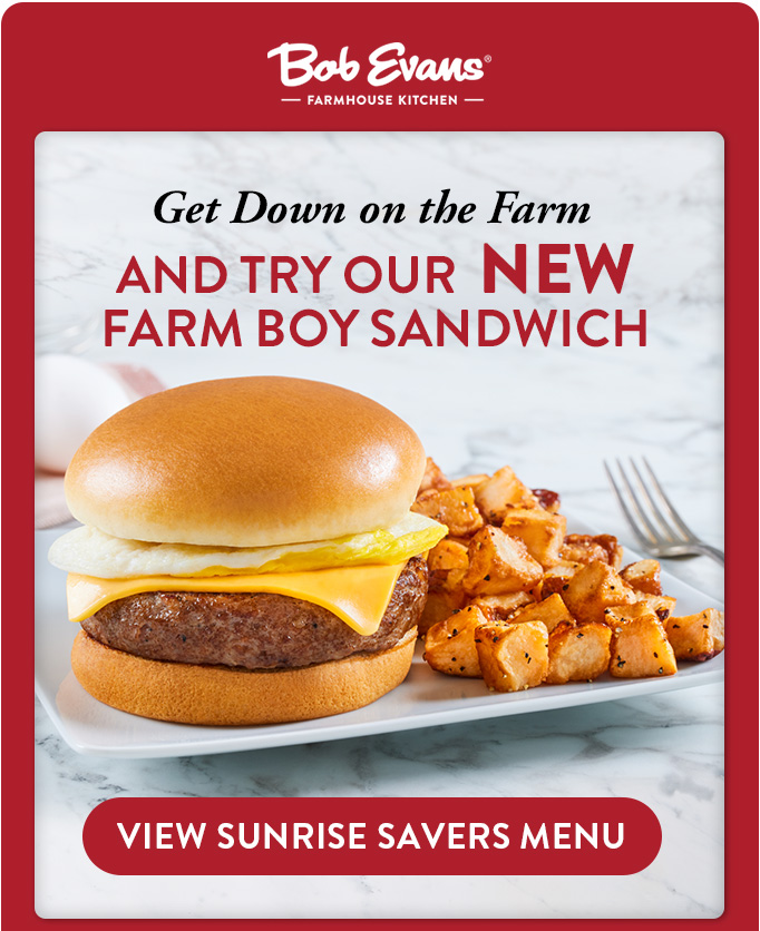 Sunrise Savers Menu