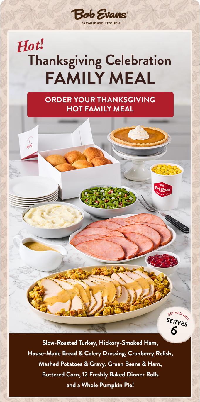 Order Your Thanksgiving Hot Family Meal