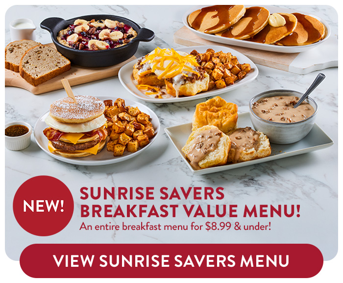 View Sunrise Savers Menu