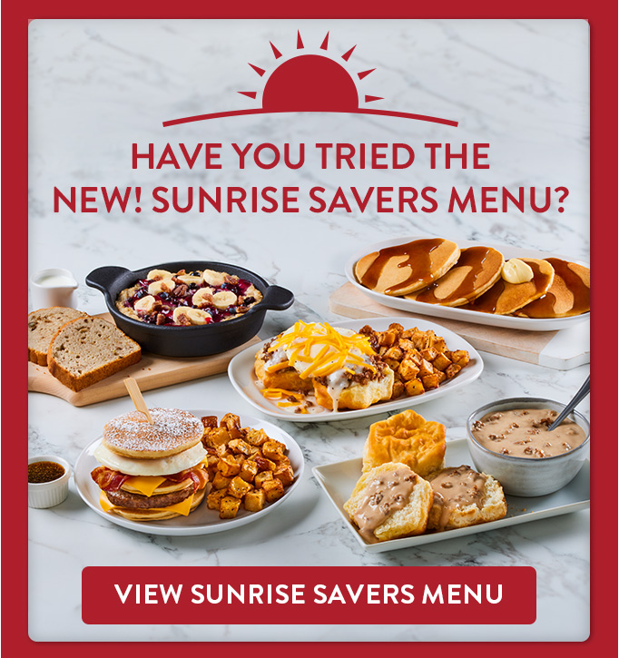 View Sunrise Savers Menu