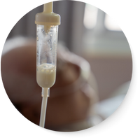 Photo of a parenteral nutrition drip