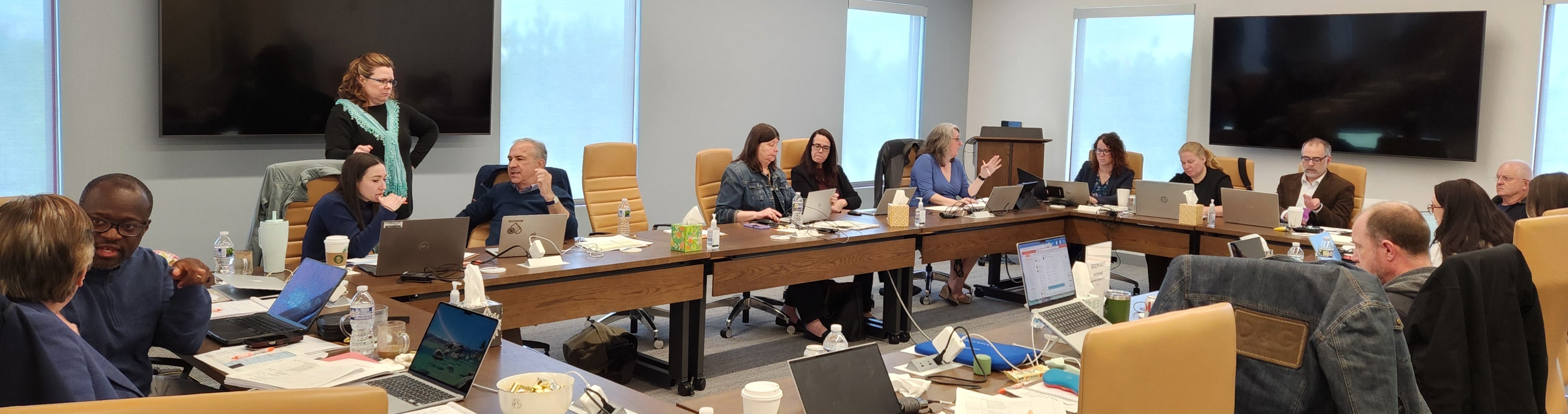 Program Planning Committee working at SCCM Headquarters