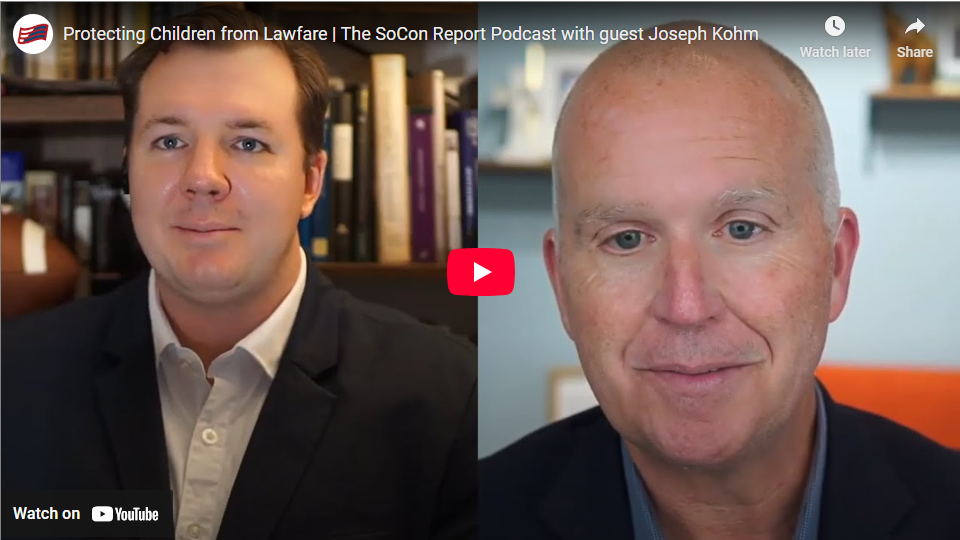 Joseph Kohm on the left and Craig DeRoche on the right with a YouTube play arrow between them