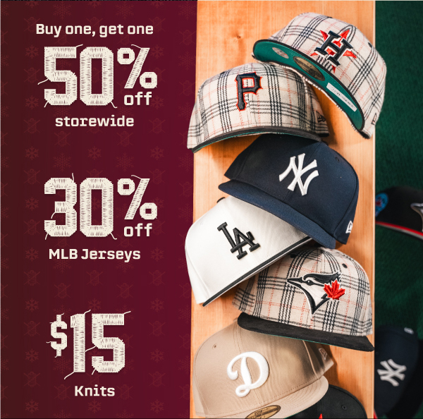 Buy one, get one 50% off storewide.