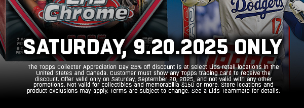 Find Your Store for 25% Off Saturday