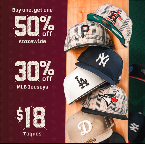 Buy one, get one 50% off storewide.