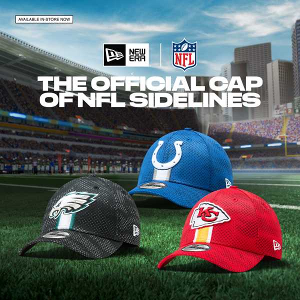 Gear up for kickoff and wear the hats seen on the sidelines this season.