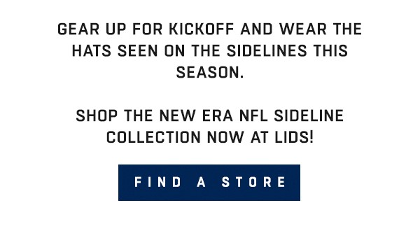 Shop the New Era NFL Sideline Collection now at Lids!