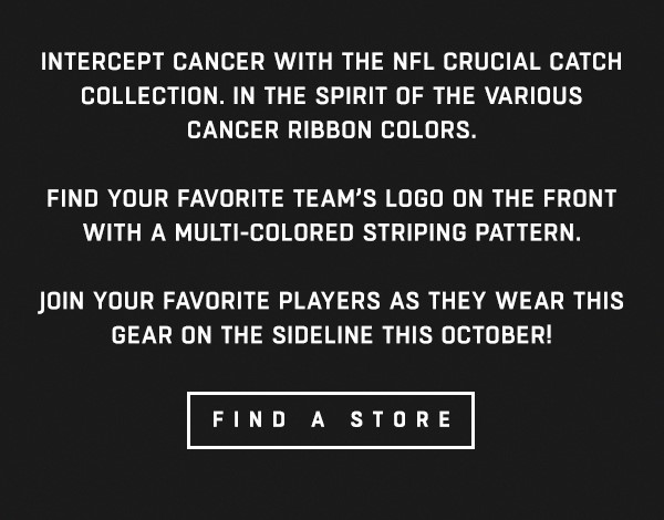 Intercept cancer with the NFL Crucial Catch Collection