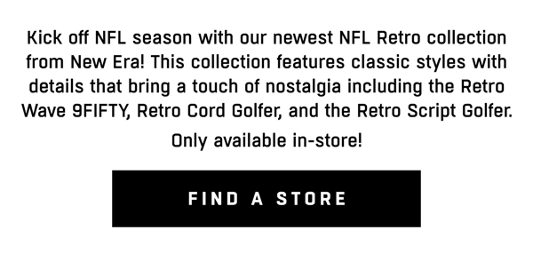 Featuring classic styles form New Era