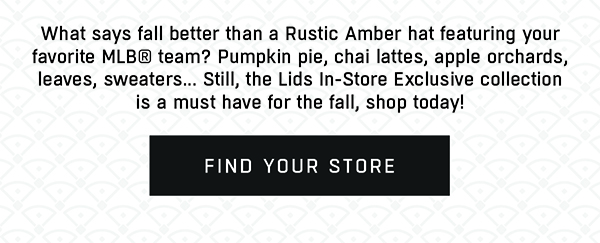 What says fall better than a Rustic Amber hat featuring your favorite MLB team?