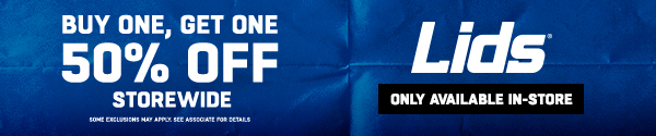 Buy One Get One 50% Off In-Store