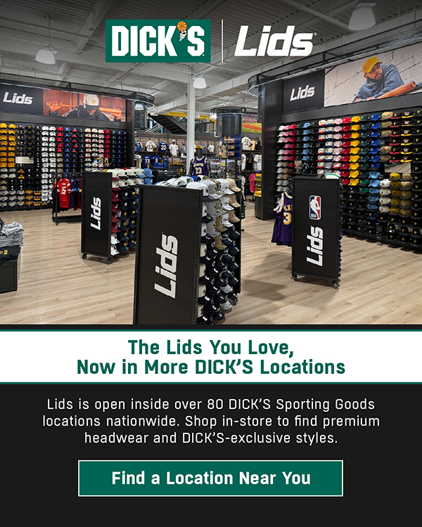 Find a Lids shop inside Dick's.